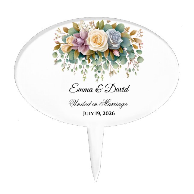 Wedding Cake Topper (Front)