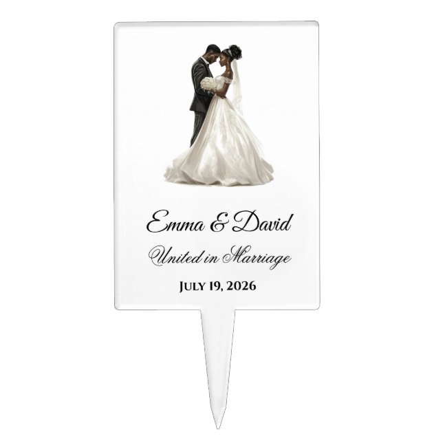 Wedding Cake Topper (Front)