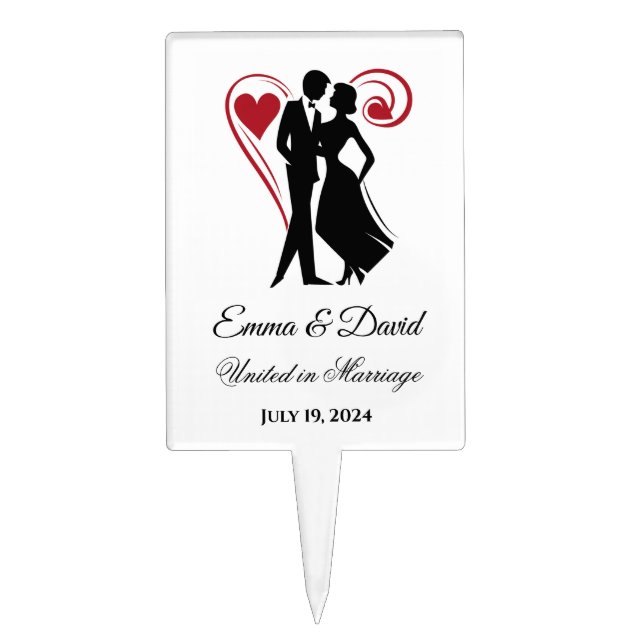 Wedding Cake Topper (Front)