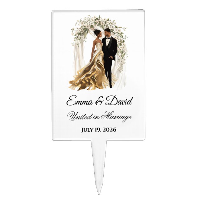 Wedding Cake Topper (Front)