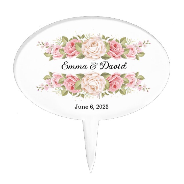 Wedding Cake Topper (Front)