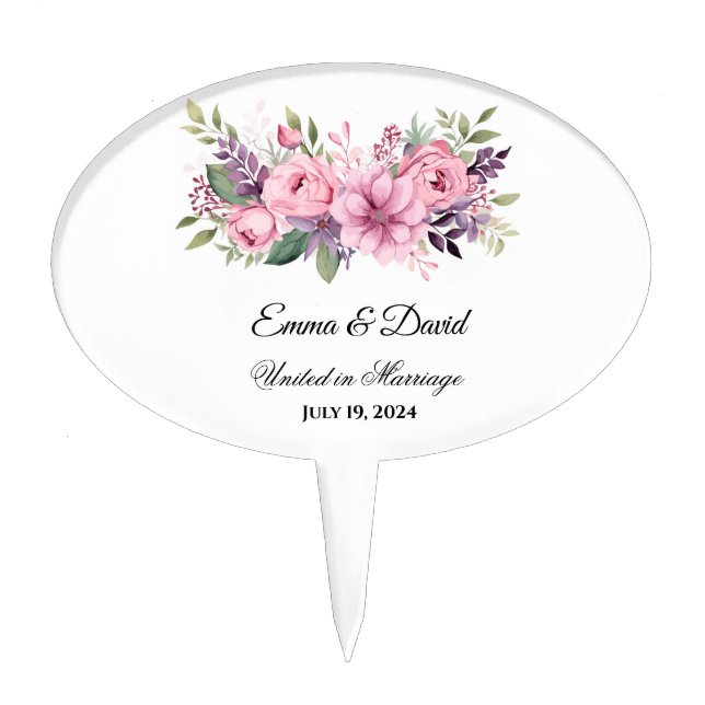 Wedding Cake Topper (Front)