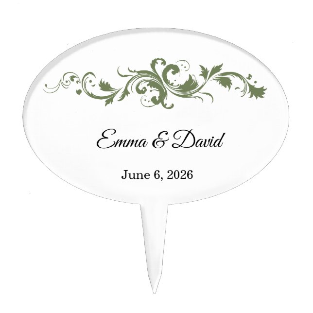 Wedding Cake Topper (Front)