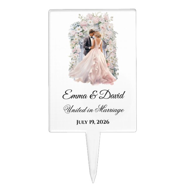 Wedding Cake Topper (Front)