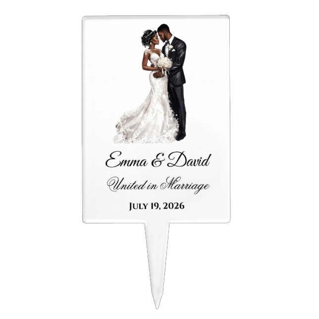 Wedding Cake Topper (Front)