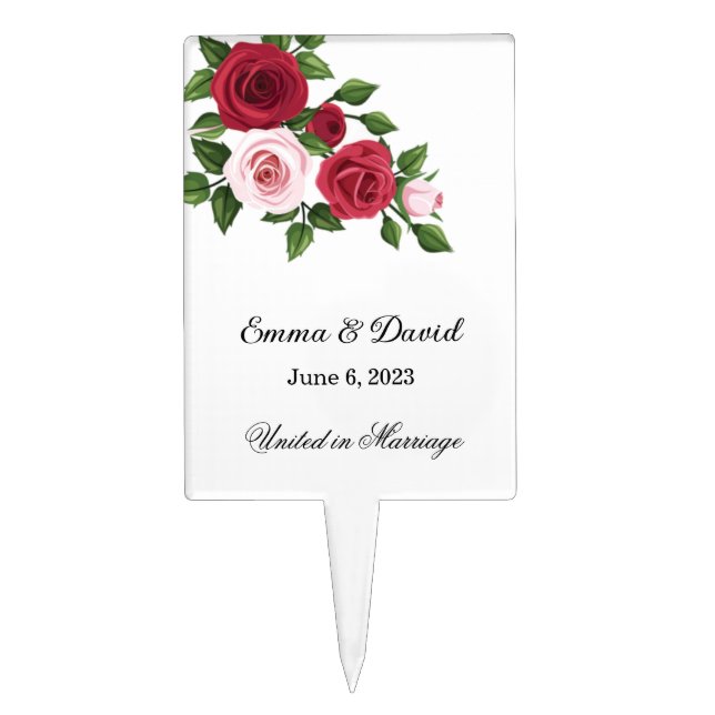 Wedding Cake Topper (Front)