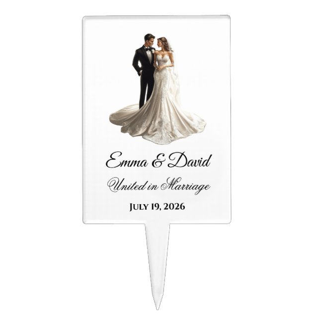 Wedding Cake Topper (Front)
