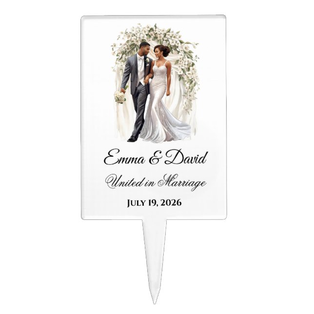 Wedding Cake Topper (Front)