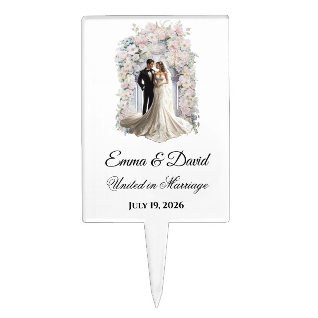 Wedding Cake Topper (Front)