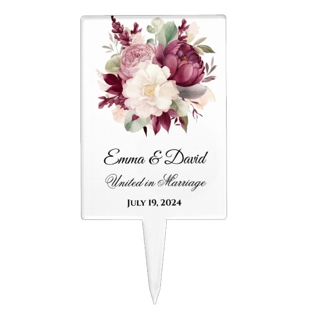 Wedding Cake Topper (Front)