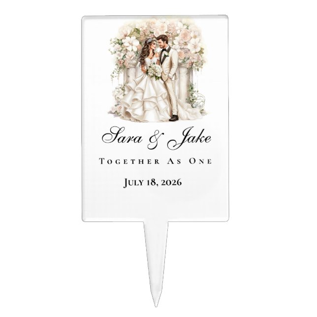 Wedding Cake Topper (Front)