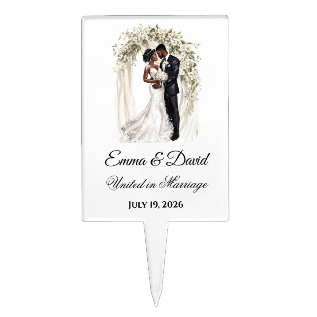 Wedding Cake Topper (Front)