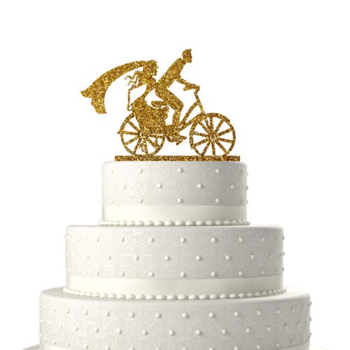 Wedding Cake Topper _ Bicycle Couple