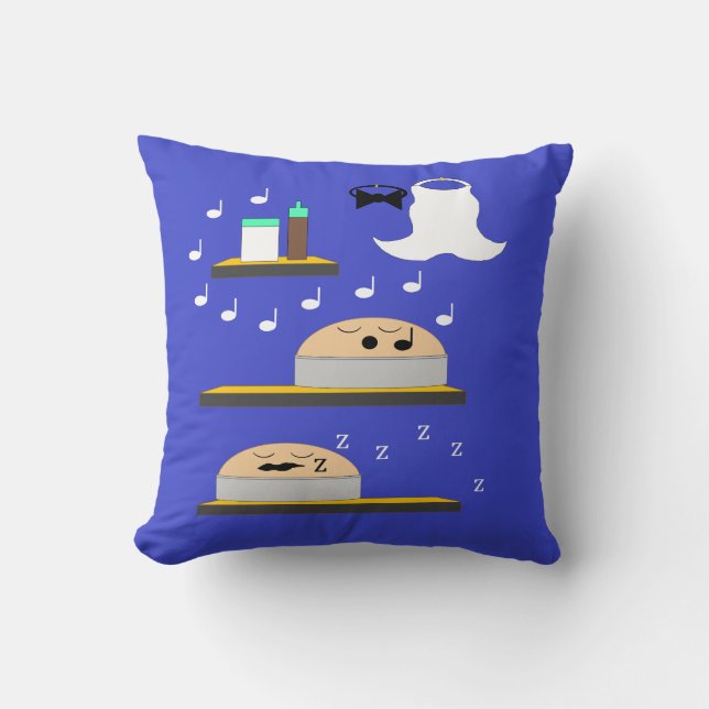 Wedding Cake Waiting for Frosting Throw Pillow (Front)