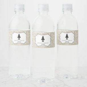 Wedding Cake Water Bottle Label