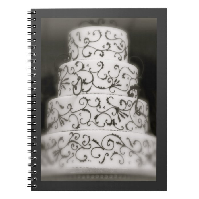 Wedding Cake Wedding Books Spiral Notebooks