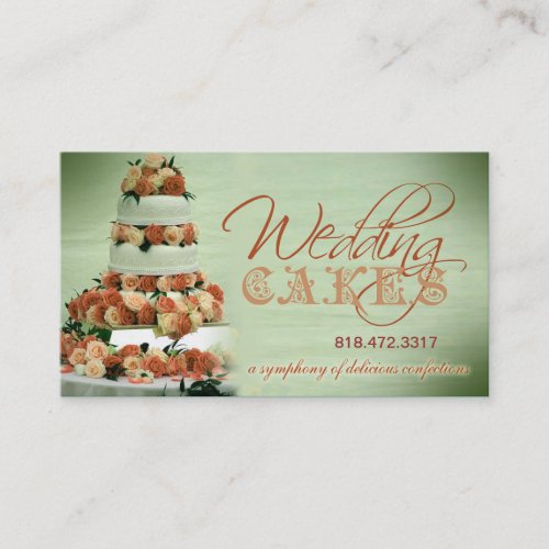 Wedding Cakes Confections Event Planner Business Card