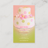 Wedding cakes pastry chef business card (Back)