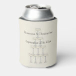 Wedding Can Cooler Champagne Glasses