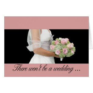 Wedding cancelation announcement