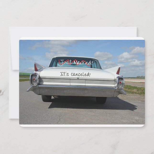 Wedding cancelation announcement (Front)