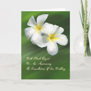 Wedding Cancelation Notice Card Frangapangie