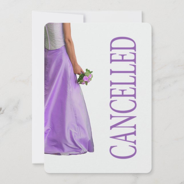 Wedding cancellation announcement (Front)