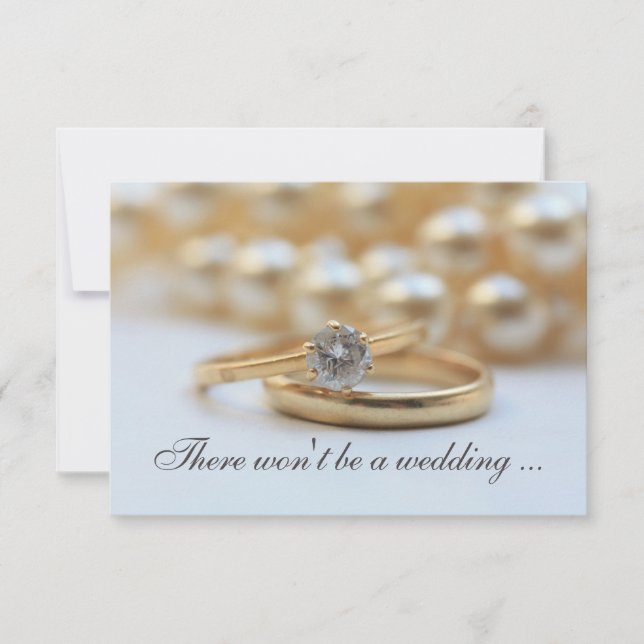 Wedding cancellation announcement (Front)