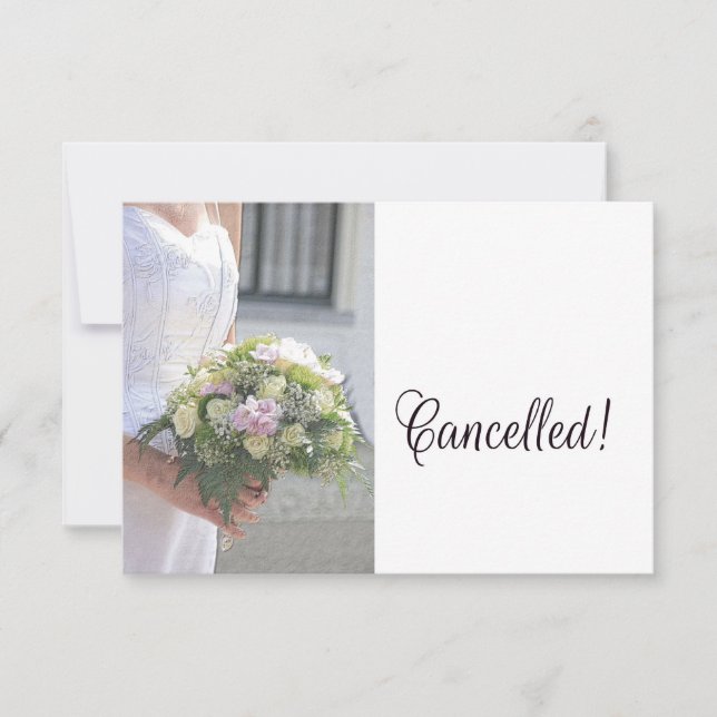 Wedding cancellation announcement (Front)