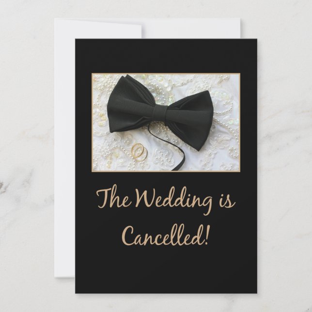Wedding cancellation announcement (Front)