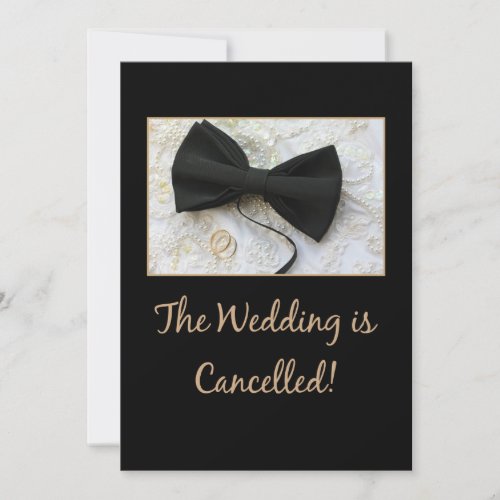 Wedding cancellation announcement