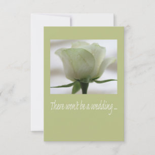 Wedding cancellation announcement