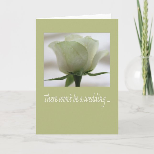 Wedding cancellation announcement (Front)