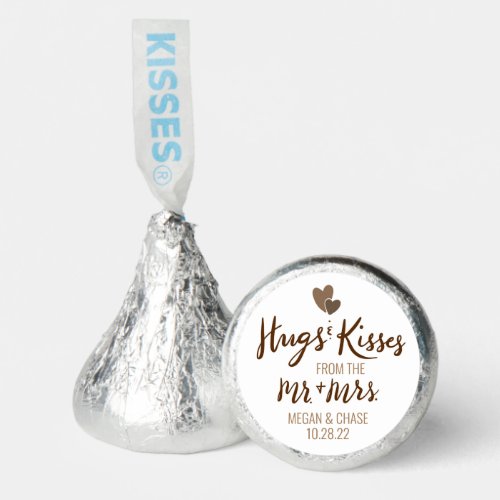 Wedding Candy Favors Hugs and Kisses Stickers 