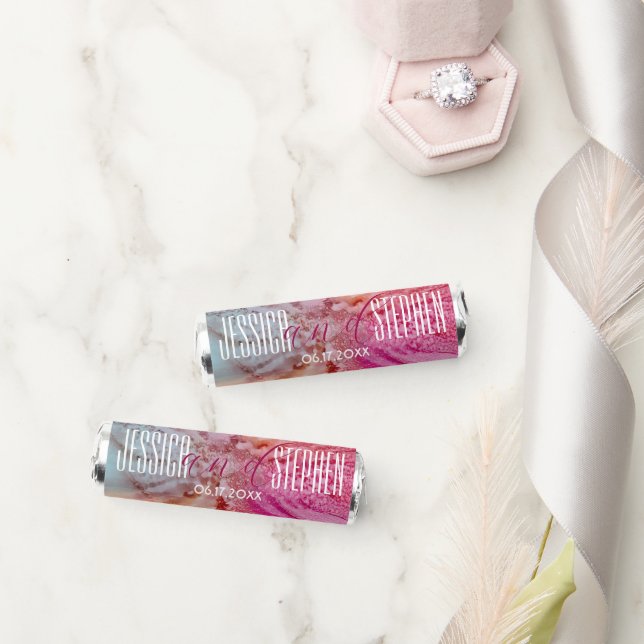 Wedding Candy Roll of Mints Fresh Flowers (Wedding)