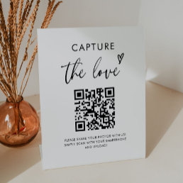 Wedding Capture The Love Photo Share QR Code Sign