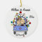Wedding Car 1st Christmas Personalized Ornament
