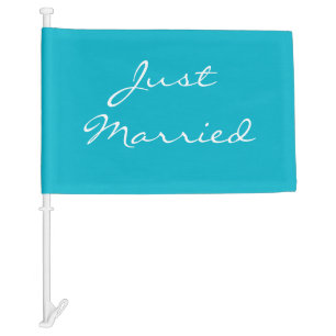 Wedding Car Flag-Just Married  Flag