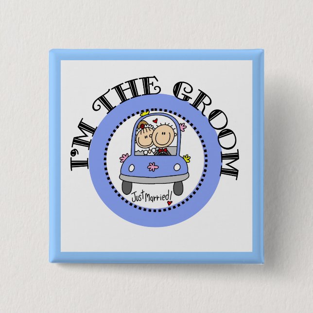 Wedding Car Groom Button (Front)