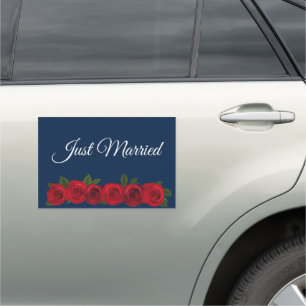 Wedding Car Magnet-Just Married Car Magnet