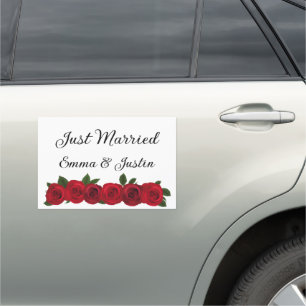 Wedding Car Magnet-Just Married   Magnet