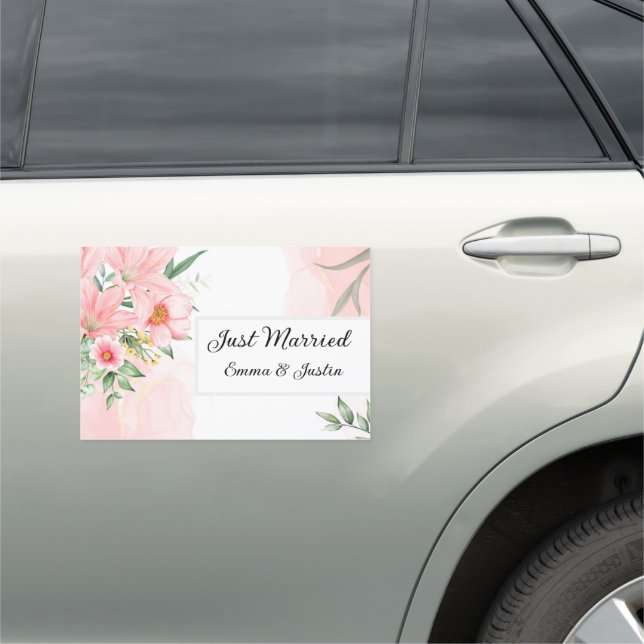 Wedding Car Magnet-Just Married       Magnet (In Situ)