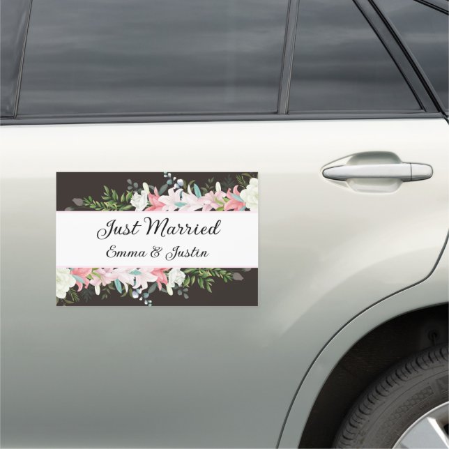 Wedding Car Magnet-Just Married       Magnet (In Situ)