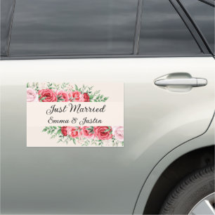 Wedding Car Magnet-Just Married    Magnet