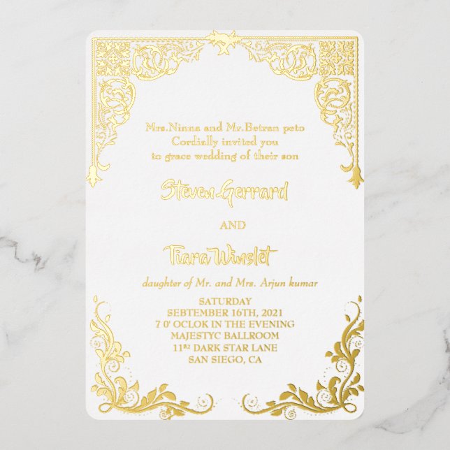 Wedding card  (Front)