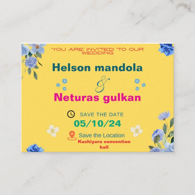 Wedding Card  (Front)