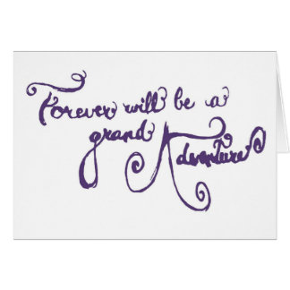 Wedding Card - A Grand Adventure (purple)