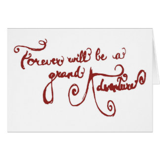 Wedding Card - A Grand Adventure (red)