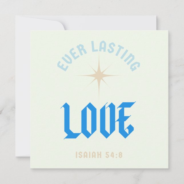Wedding Card / Bible Quote / Love /  (Front)