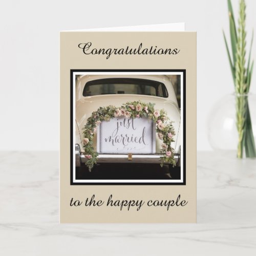 Wedding Card _ Congratulations to the happy couple